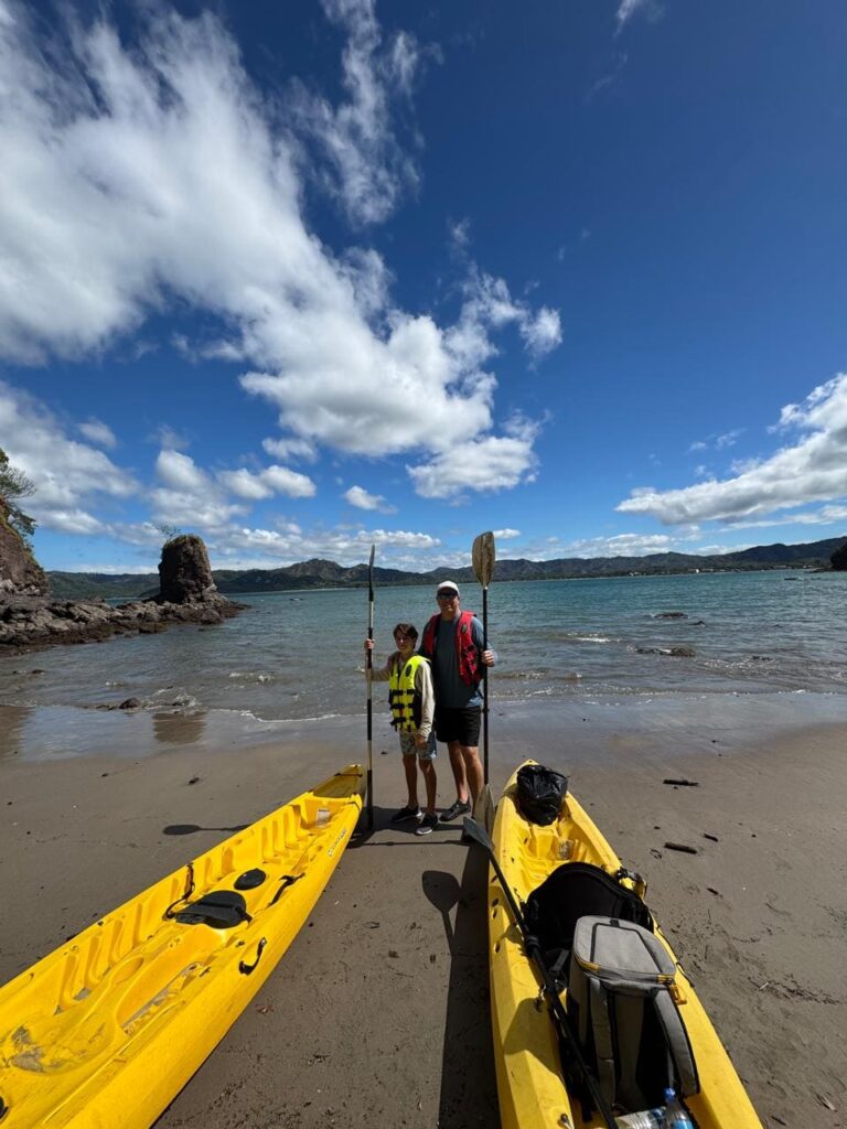 Coastal kayaking adventure near Playa Flamingo