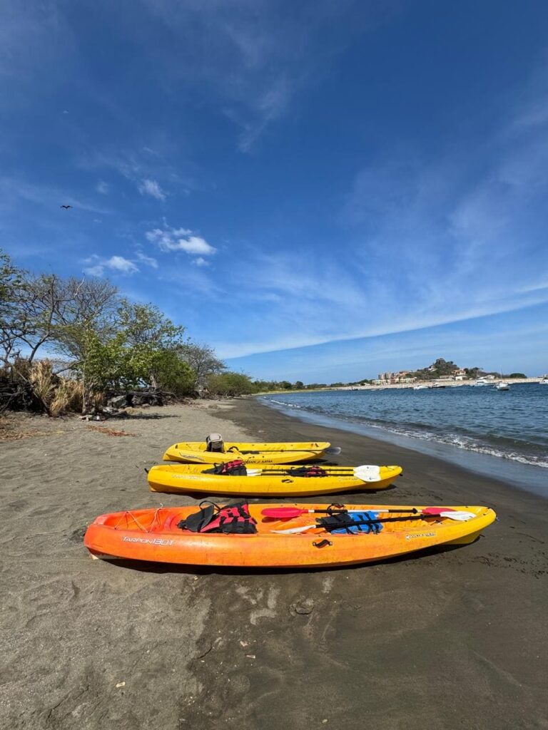 Ocean kayaking tour at Playa Flamingo Costa Rica