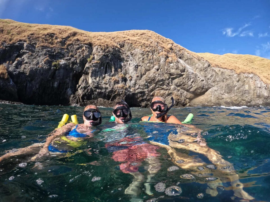 snorkeling tamarindo catalina islands clear water fish